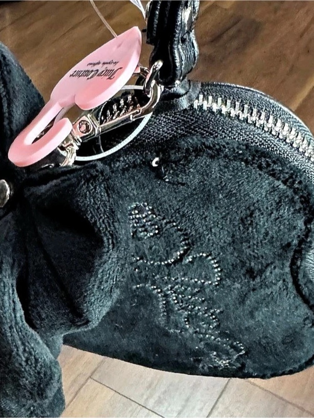 Juicy Couture Mini Heart Coin Purse Black Heart Coin Purse NWT